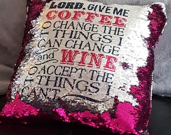 diy hidden message sequin pillow