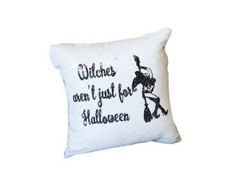 Cheeky Witch Reversible Sequins Cushion-Cheeky Witch Decor