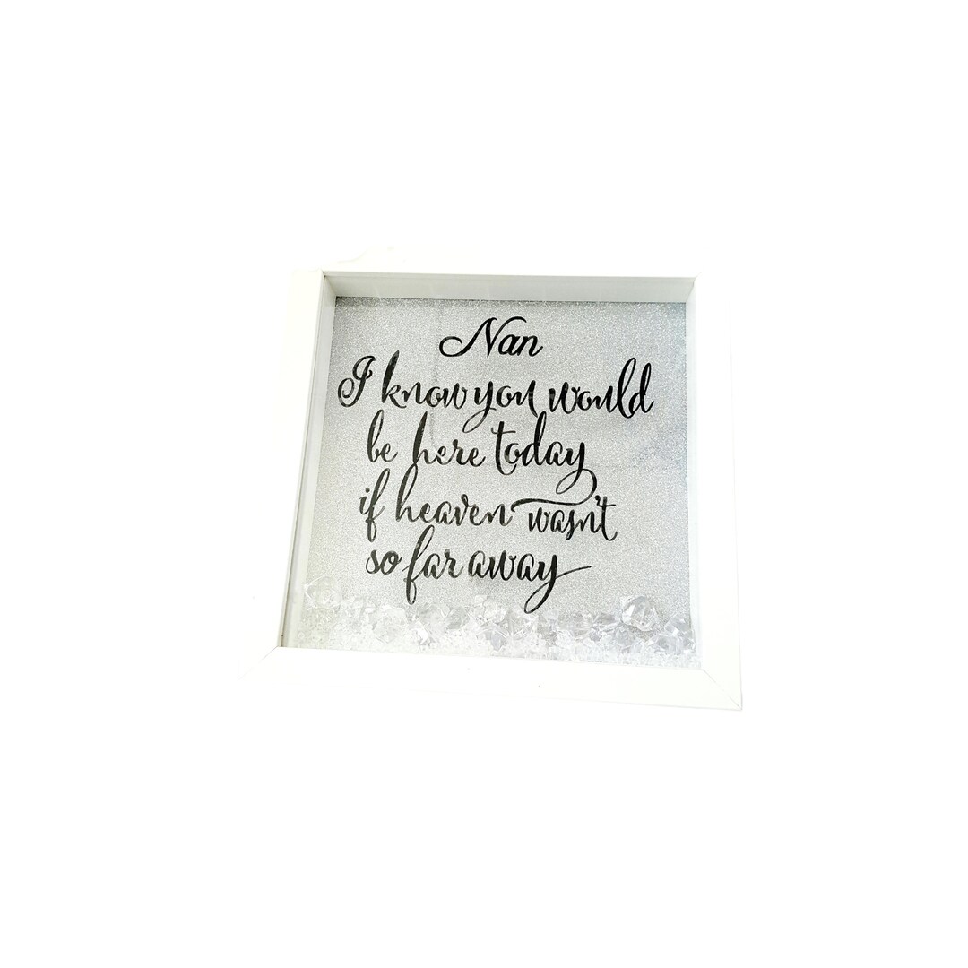 Personalised in Memory Shadow Box Frame-personalised Shadow Box Frame ...