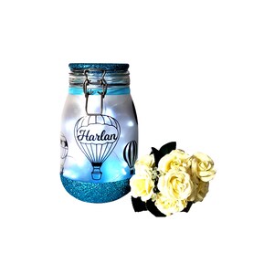 Large Hot Air Balloon Night Light, Hot Air Balloon Lamp