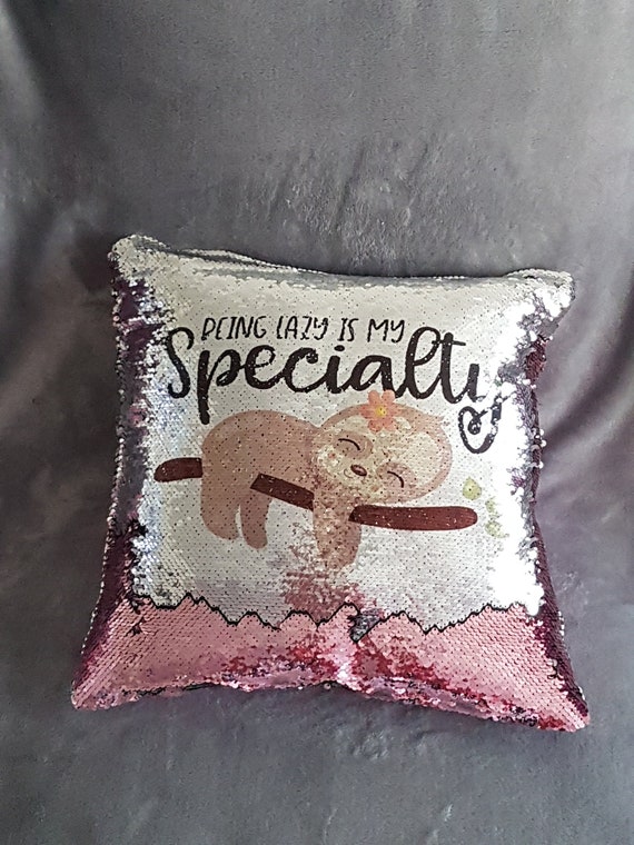 sparkle pillow with hidden message