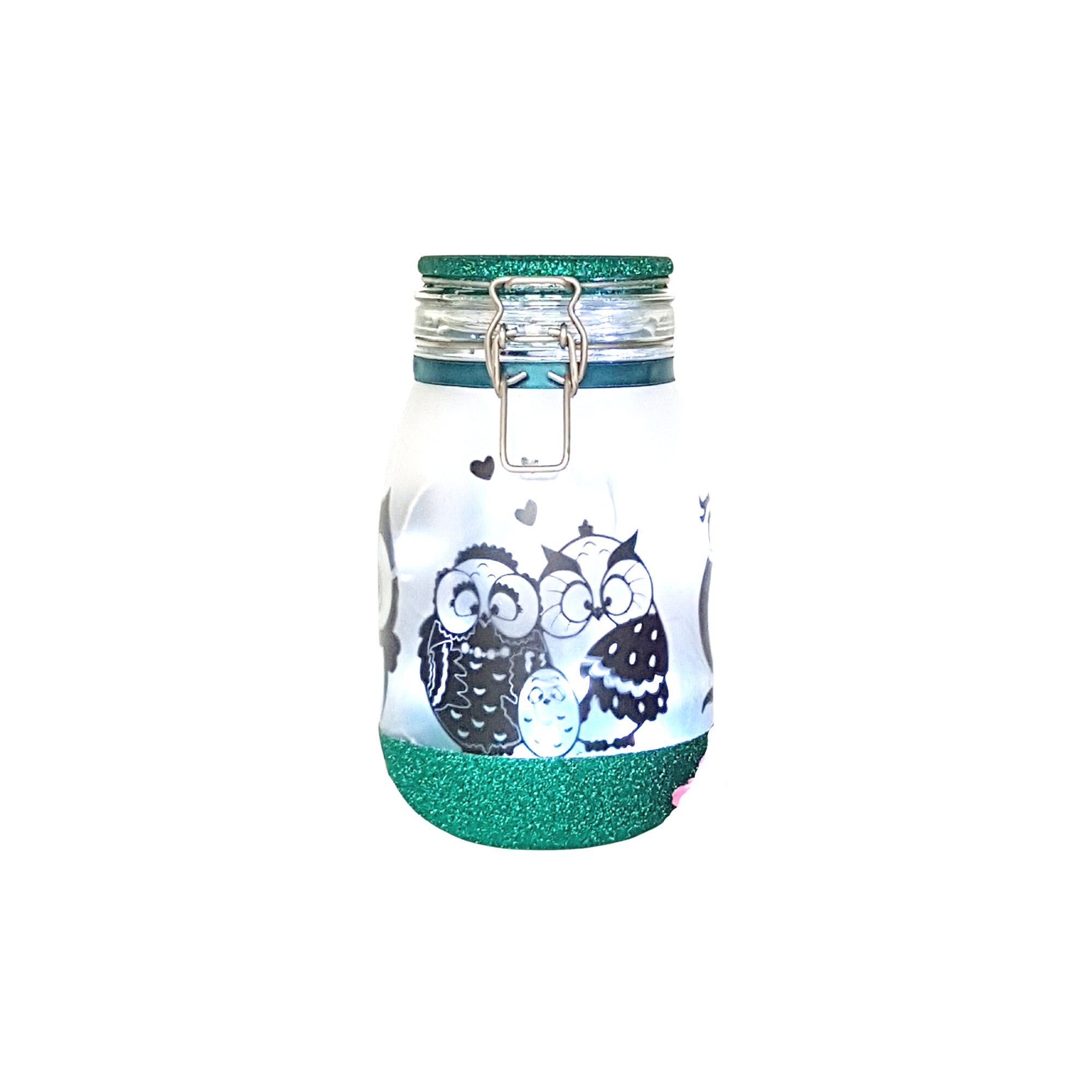 Owl Night Light, Fairy Light up Jar, Owl Lamp, Owl Gift, Owl Light, Owl Nursery Decor, Owl Decor