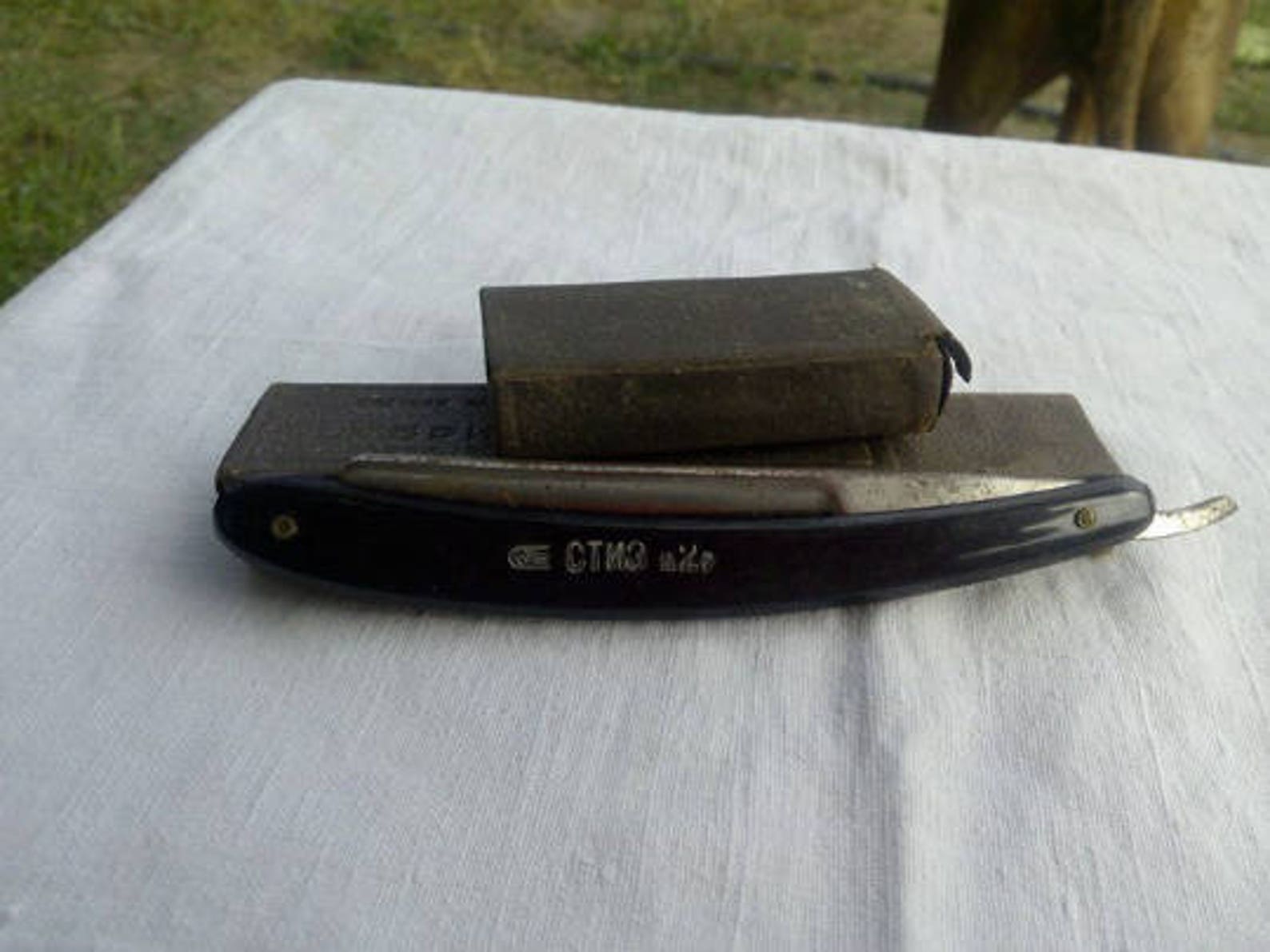 Vintage Soviet Straight Razor Old Soviet Razor Number 9 Vintage Russian ...