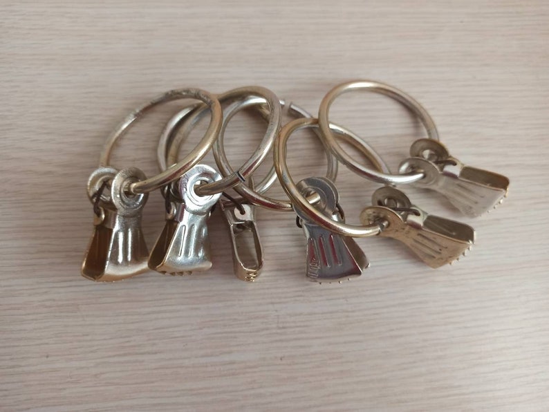 Set of 6 Decorative Curtain Clip Rings Iron Metal Material Etsy