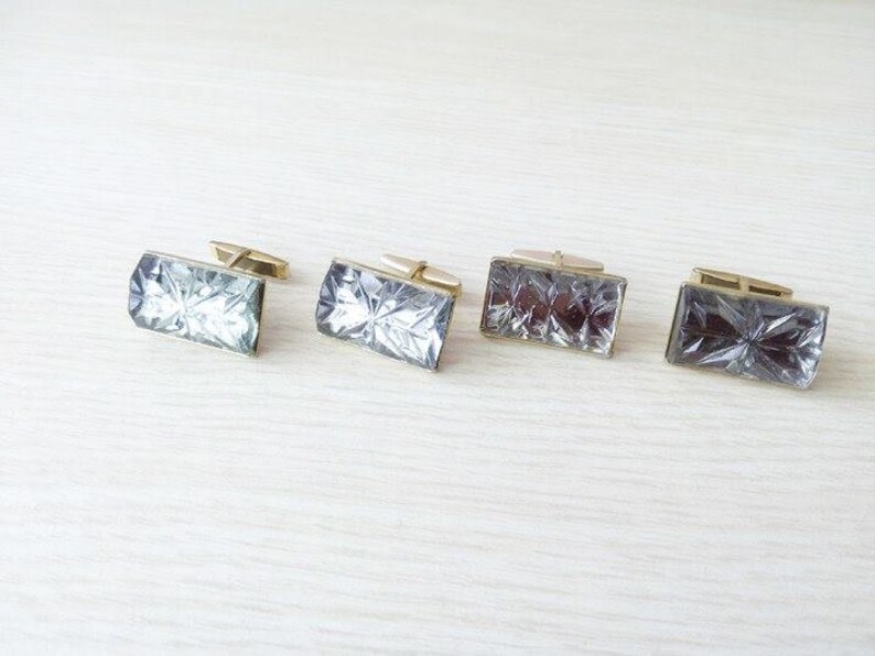 USSR Collectible Gift Clamps Cuff Art deco Ukraine Vintage Retro Soviet 4 Soviet Vintage Cufflinks \u0410ccessories Vintage Soviet era