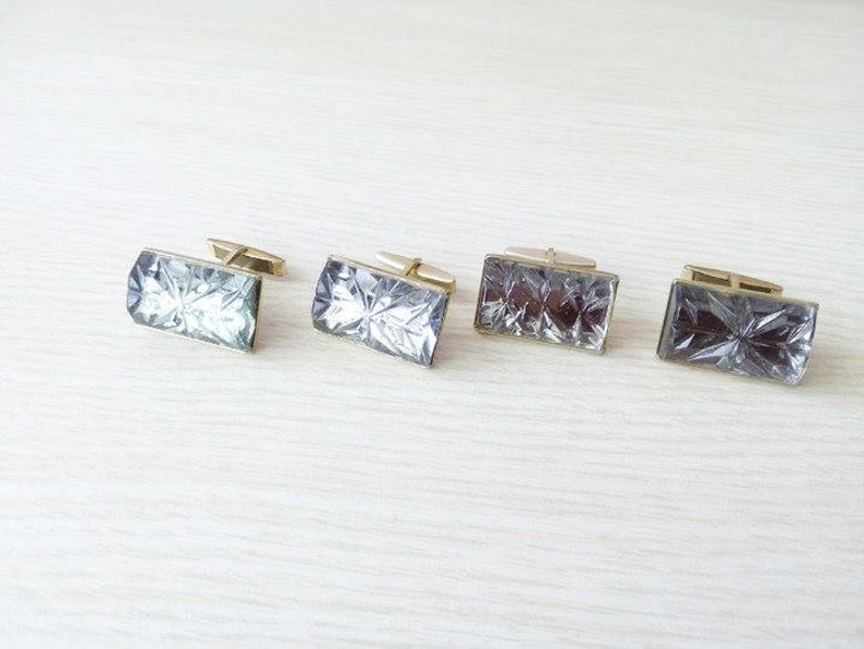USSR Collectible Gift Clamps Cuff Art deco Ukraine Vintage Retro Soviet 4 Soviet Vintage Cufflinks \u0410ccessories Vintage Soviet era