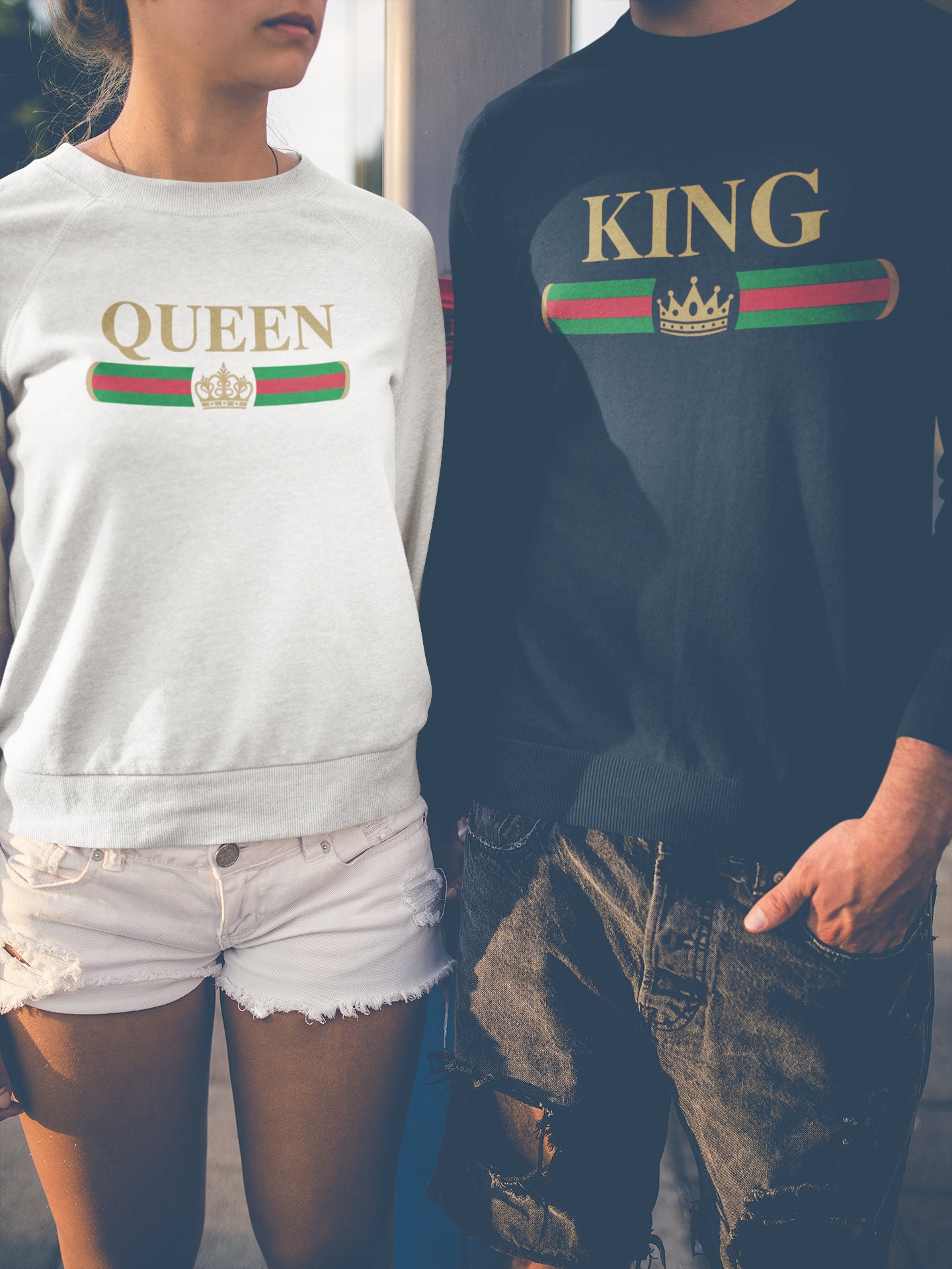 king and queen sweaters