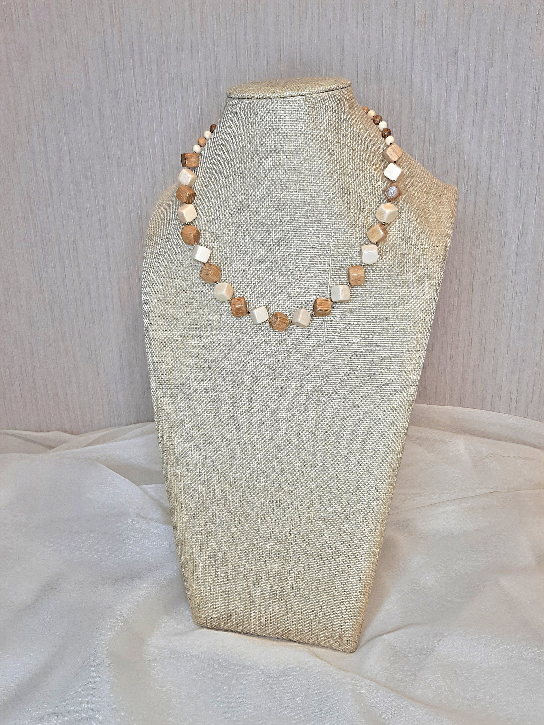 Wooden Bead Necklace Wood Necklace Chunky Necklace Etsy