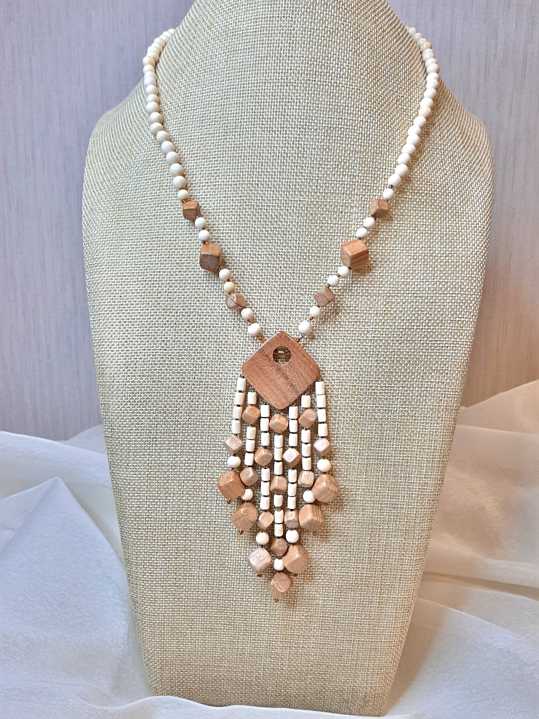 Wood Necklace Pendant Wooden Necklace Natural Wood Jewelry | Etsy