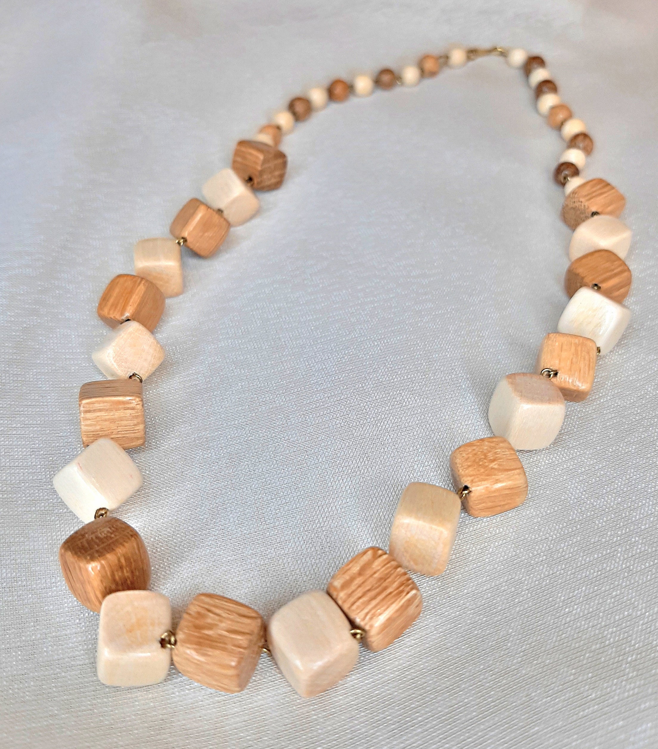 Wooden Bead Necklace Wood Necklace Chunky Necklace Etsy