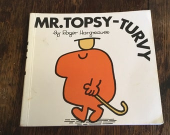 Mr Topsy Turvy, Mr Men Book (Vintage, Children), good condition.