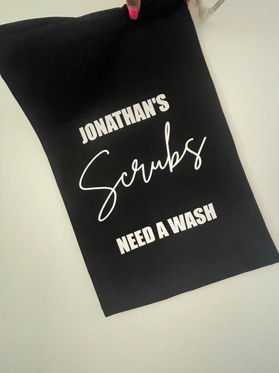 Scrubs Laundry Bag Personalised Scrub Bag Nurses and Doctor Scrubs Nhs Worker Workwear Wash Bag Gifts for Nurses and Healthcare Workers Etsy