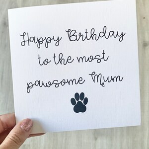 Happy Birthday Card Dog Mum Card Dog Owner Card Cards From | Etsy UK