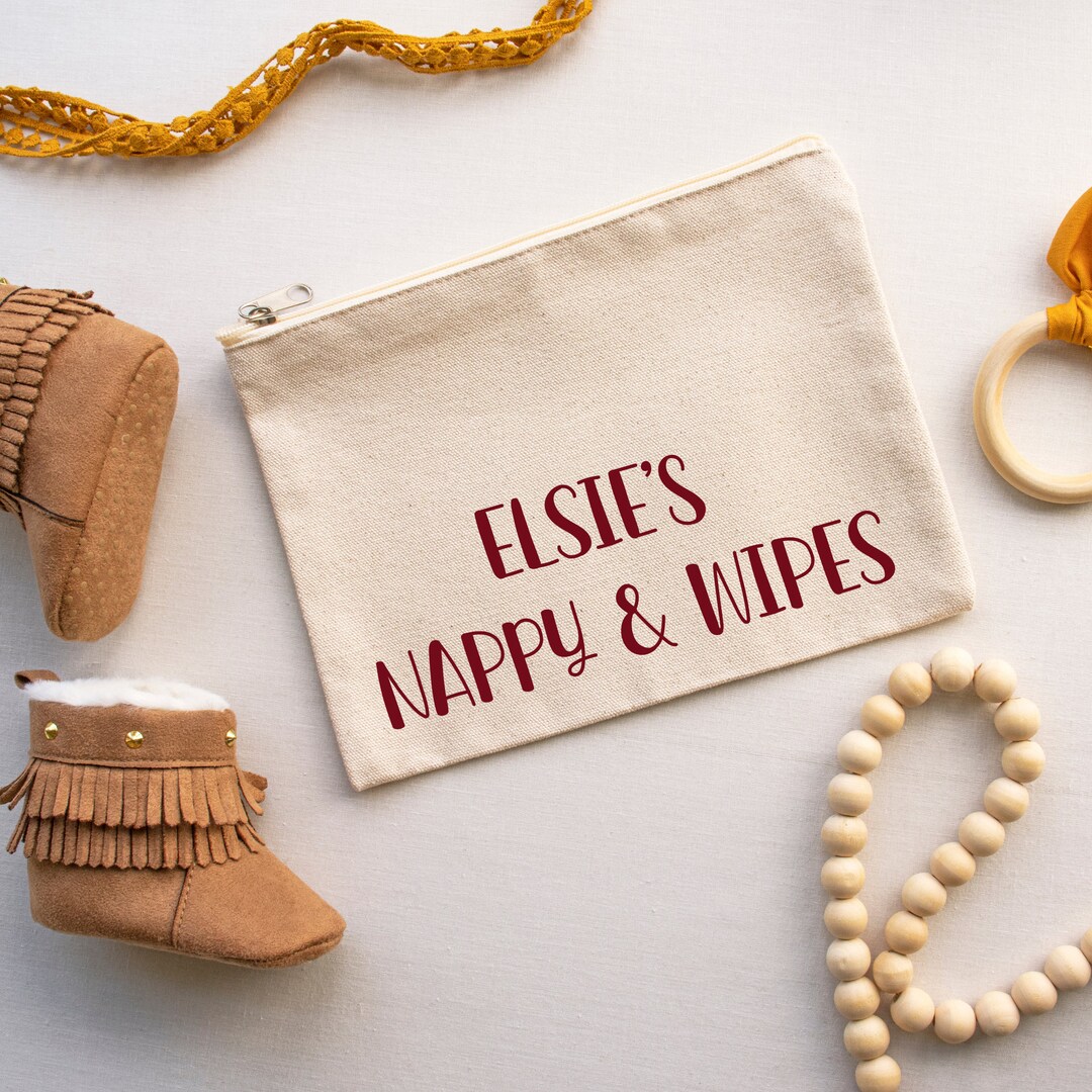 Personalised Baby Nappy and Wipe Bag Changing Bag Organiser Etsy