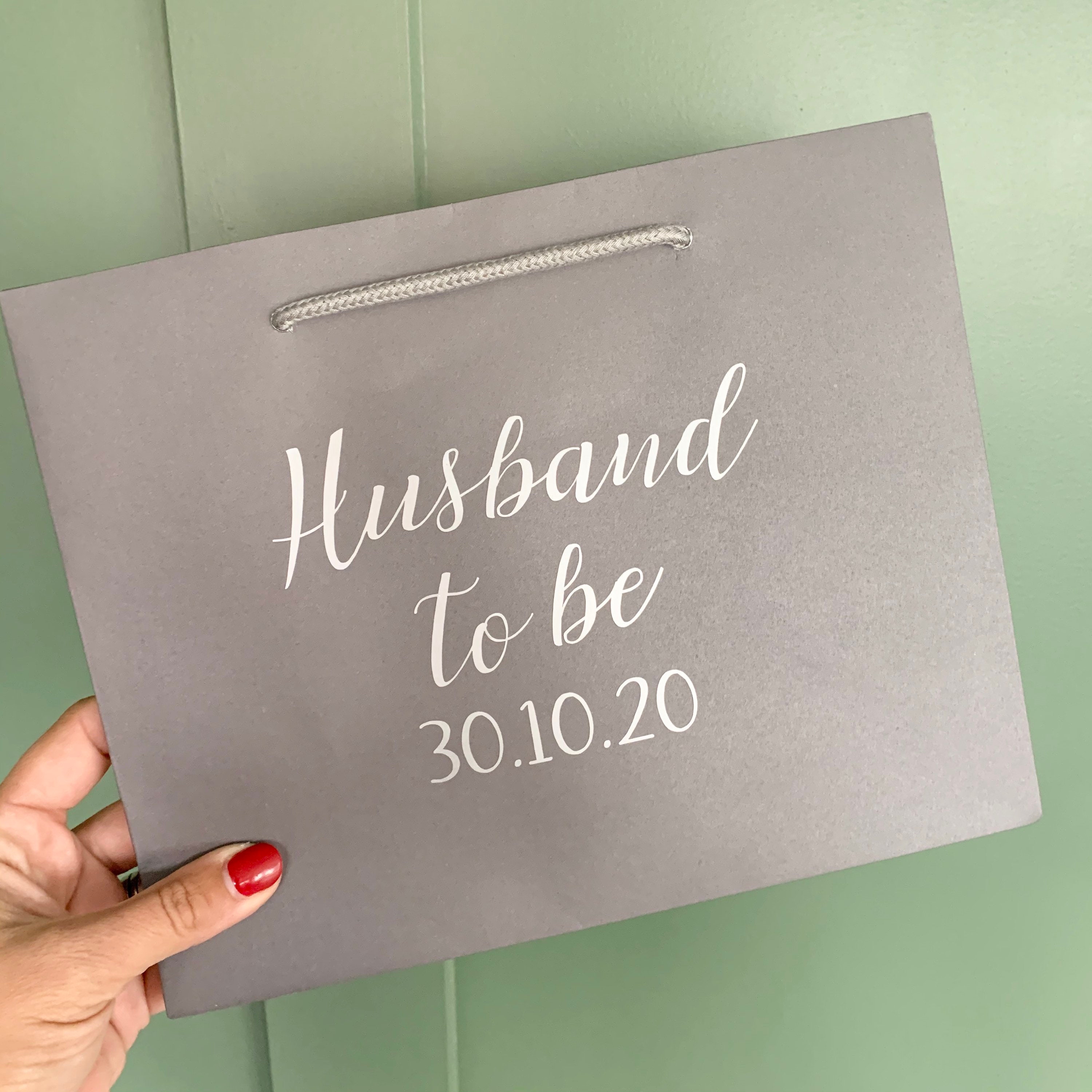 Groom Gift Bag Grey Gift Bag Groomsmen Gift Bag Etsy