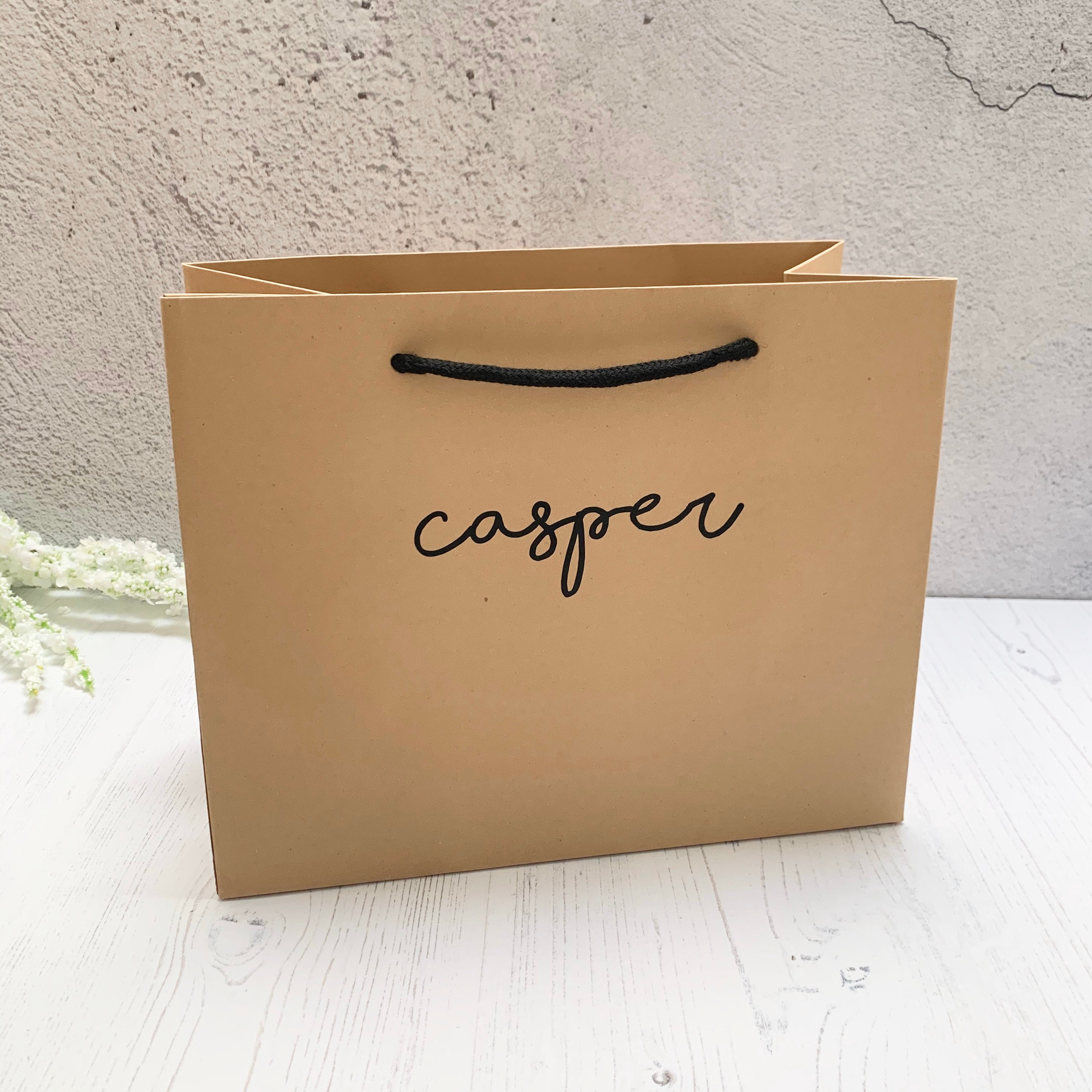 Personalised Gift Bag, Bridal Party Gift Bags, Luxury Brown Kraft Gift ...