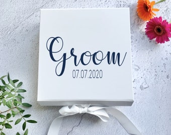 Groom gift box, to my groom, wedding day gift, husband to be gift, personalised box, gift box, gift for new husband, gift for groom