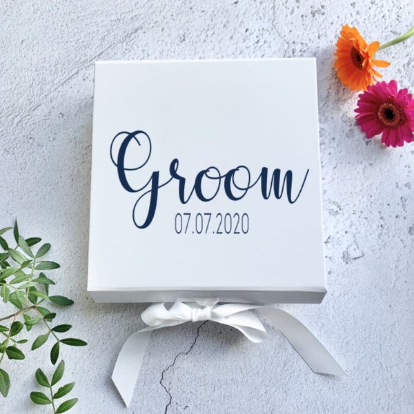 Groom gift box, to my groom, wedding day gift, husband to be gift, personalised box, gift box, gift for new husband, gift for groom