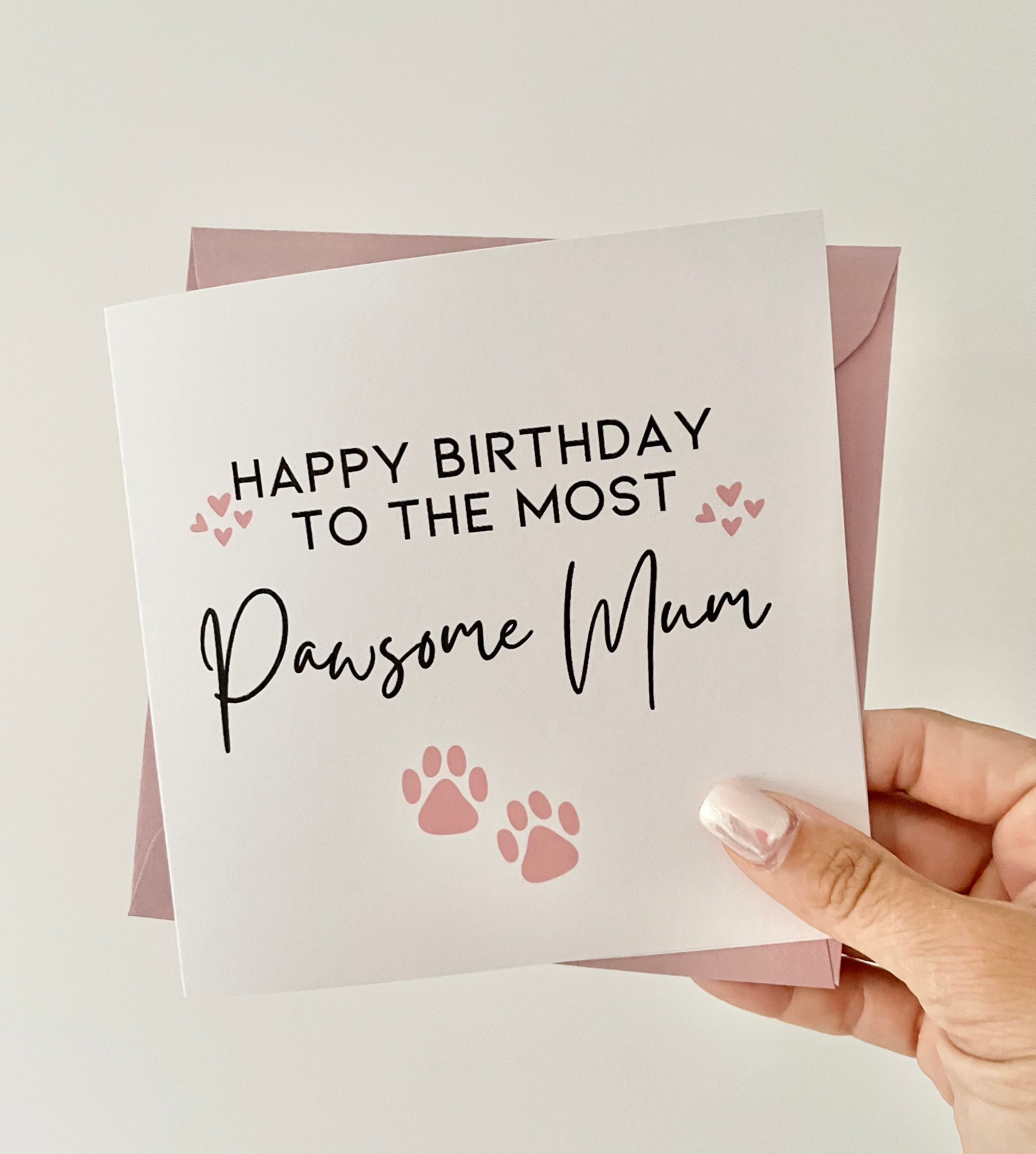 Happy Birthday Card, Dog Mum Card, Dog Owner Card, Cards From Pet Dog ...