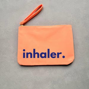 Inhaler Pouch, Asthma Pump Pouch, inhaler Bag for school, Work Bag, Travel Bag for Asthma Stuff,  First Aid Bag, Can be Personalised