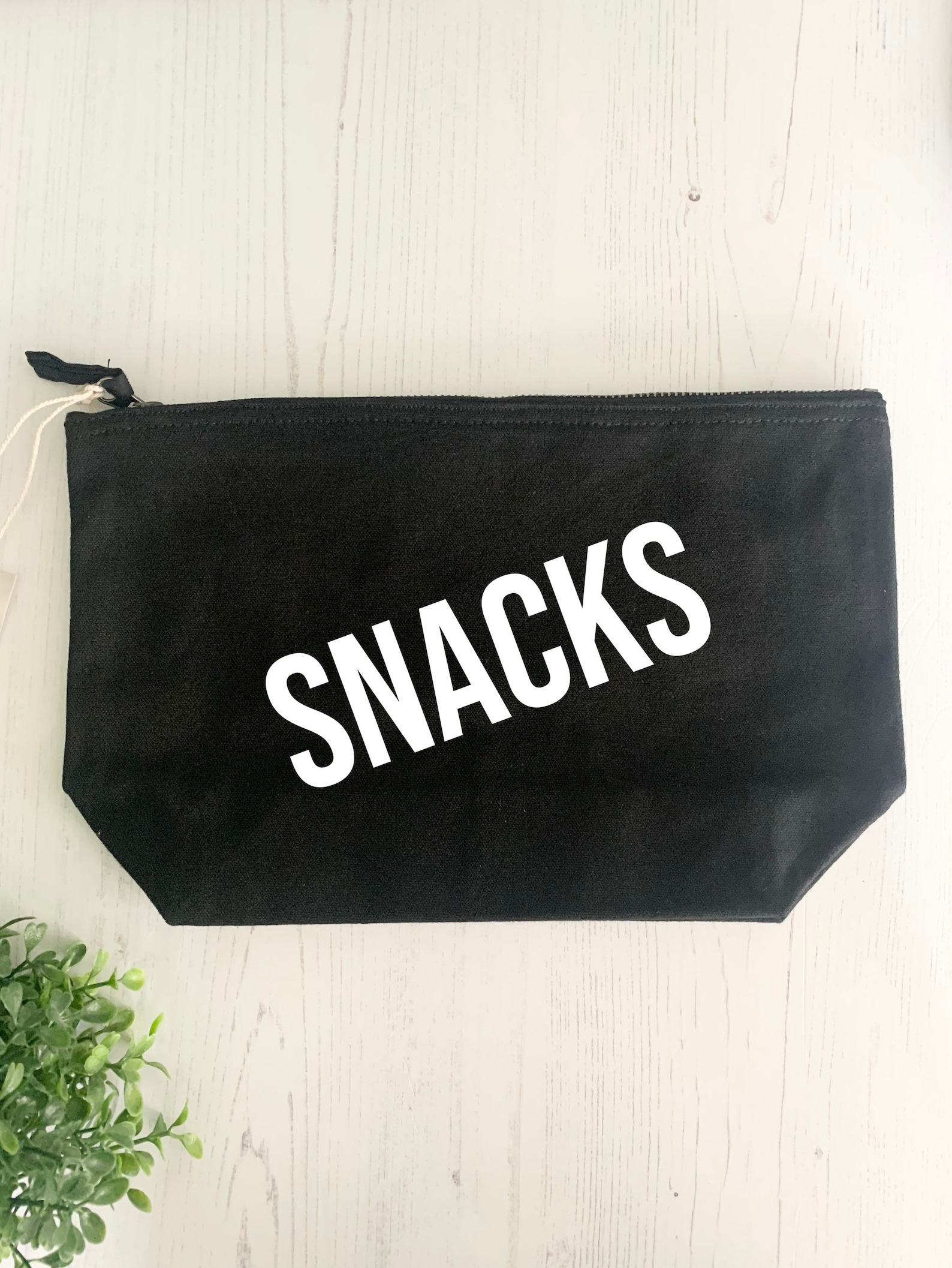Snack bag travel snacks pouch black handbag organiser gift Etsy