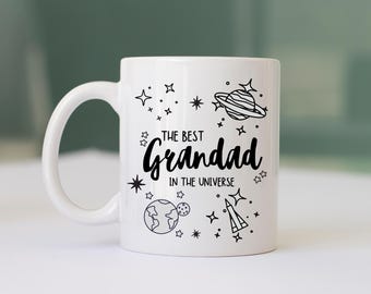 Grandad Mug | Space Mug for grandad | Best Grandad in Universe Mug | Grandad Birthday Gift | Grandad Fathers Day Gift | Coffee Mug From Kids