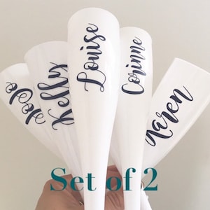 White personalised flute, champagne flutes, plastic wine glass, hen party glasses, hen weekend plastic glasses, travel wine glasses set of 2
