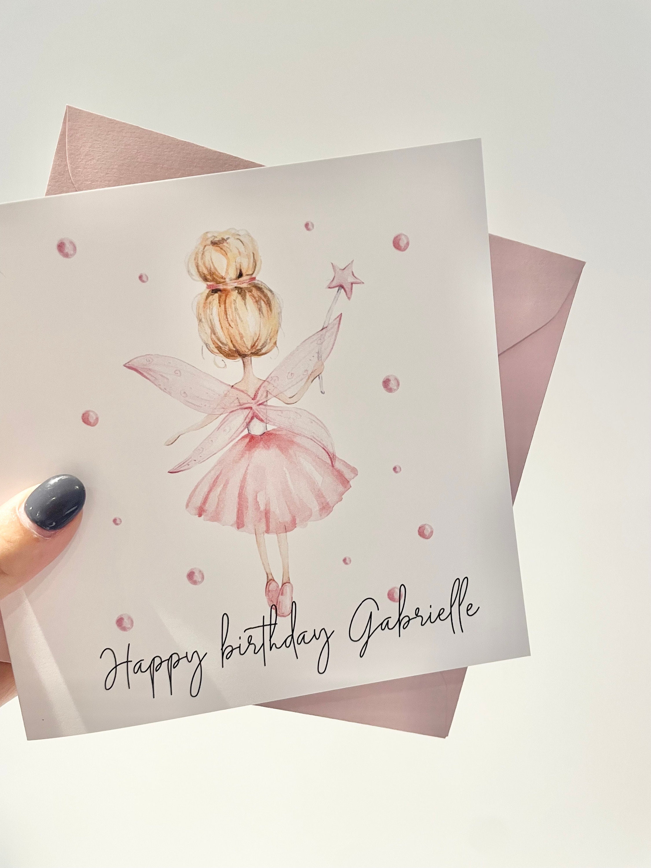 Old English Co. Geburtstagskarte 'Happy 6th Birthday' Mit Ballerina-Prinzessin - 150x150 Mm, Für Mädchen, Tochter, Nichte
