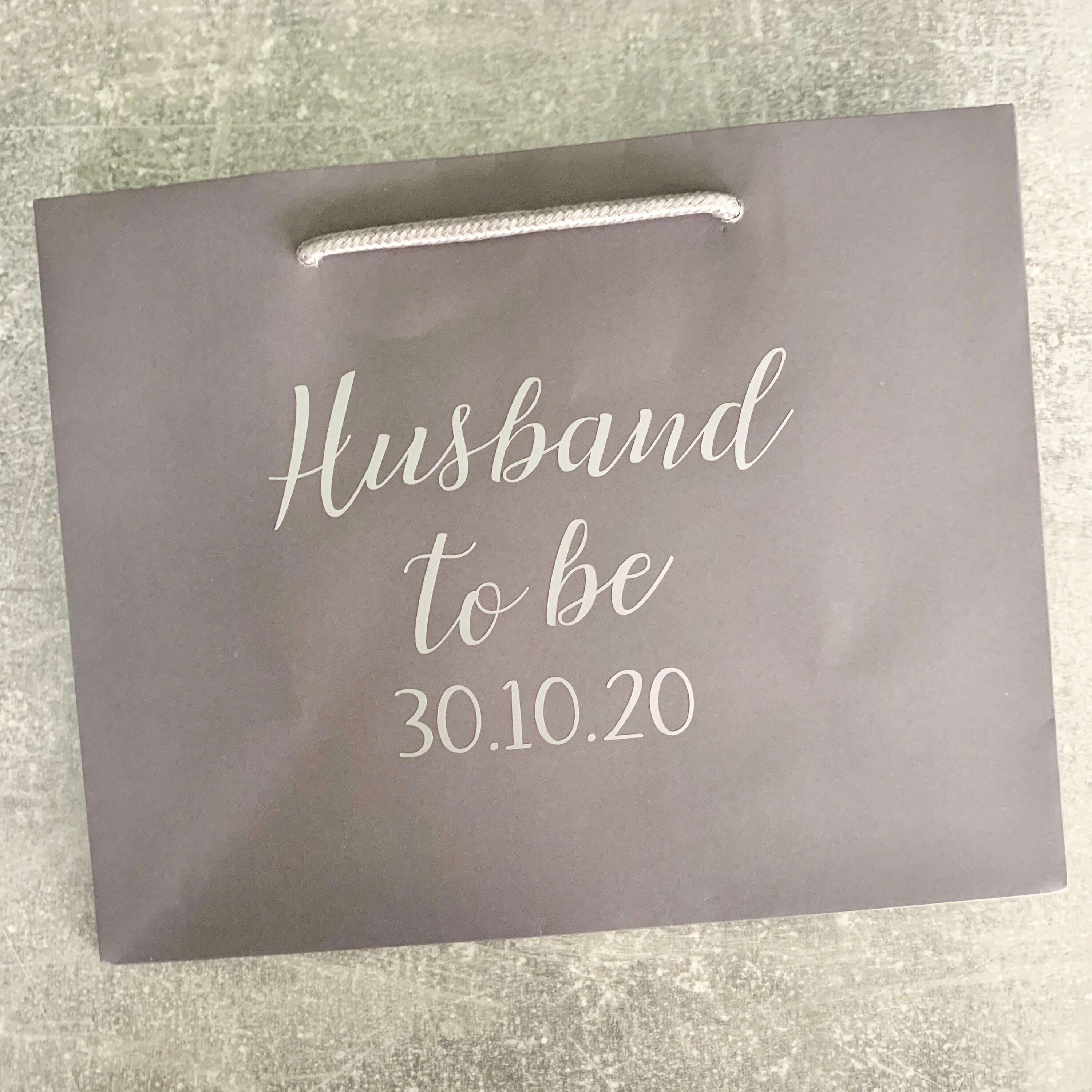 Groom Gift Bag Grey Gift Bag Groomsmen Gift Bag Etsy