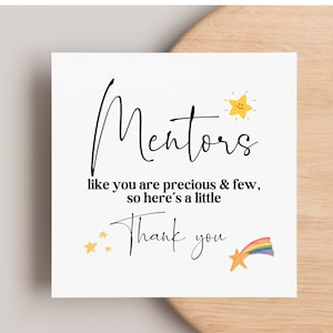 Mentor thank you card, mentors like you precious and few. Thank nurse / doctor mentor, mentor appreciation