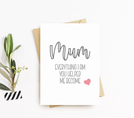 Carte De Vœux De Fete Des Meres De Maman Carte Danniversaire Etsy Carte De Vœux De Fete Des Meres De Maman Carte Danniversaire Etsy