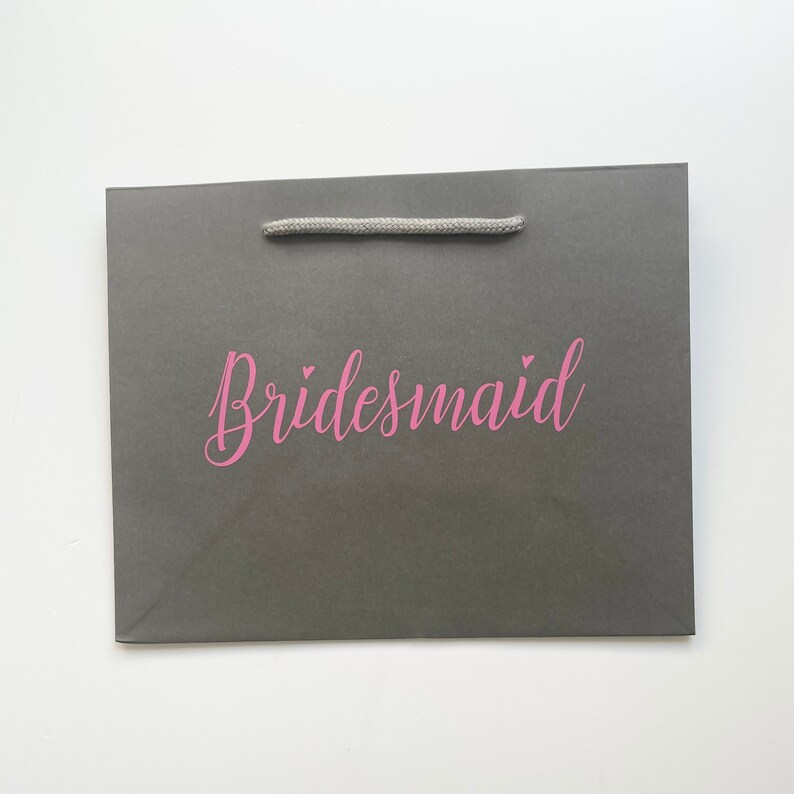 Best Man Gift Bag Grey Gift Bag Groomsmen Gift Bag Medium Etsy UK