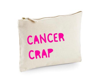 Cancer crap pouch, chemo medication bag, chemo crap bag, gift for friend going through chemo