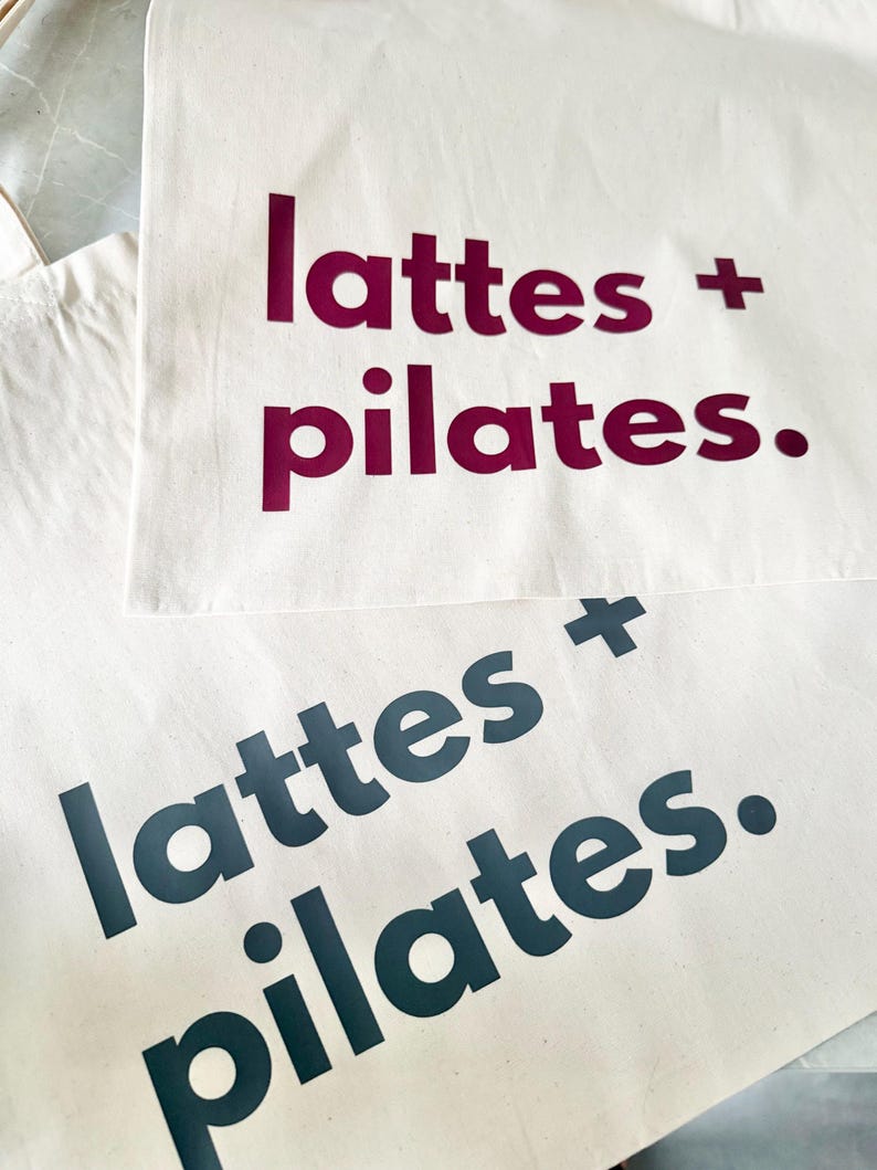 Bolsa de Pilates y Lattes, Bolsa para Pilates Reformer, Accesorios de Pilates, Regalo para Instructora de Pilates, Bolsa de Entrenamiento, Regalo de Cumpleaños para Hermana o Amiga, Café imagen 11
