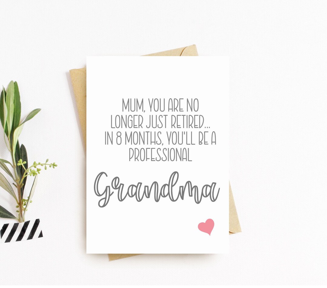 Biglietto A5 Per Annuncio Di Gravidanza 'Grandad To Be' – Con Busta In Kraft, Poesia In Inglese, Design Tipografico