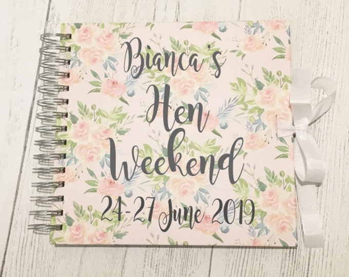 Hen Weekend Book Hen Party Scrapbook Bachelorette Party Etsy