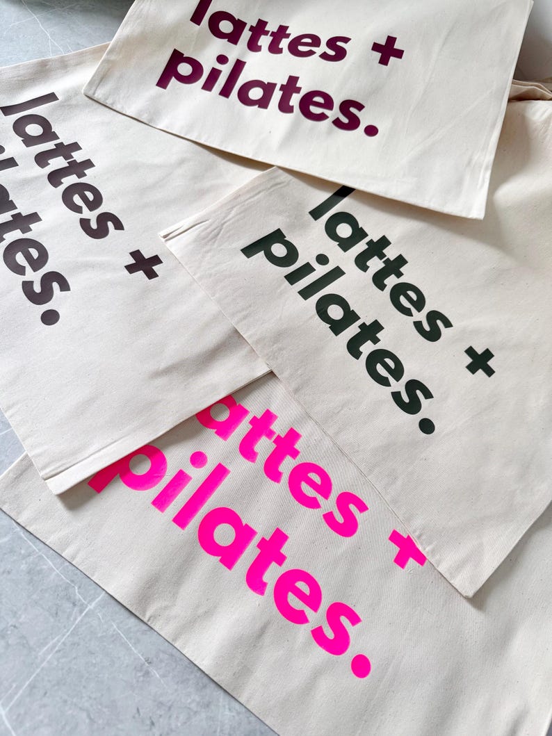 Bolsa de Pilates y Lattes, Bolsa para Pilates Reformer, Accesorios de Pilates, Regalo para Instructora de Pilates, Bolsa de Entrenamiento, Regalo de Cumpleaños para Hermana o Amiga, Café imagen 13