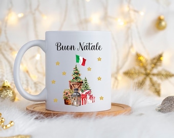 Italian Christmas Mug | Buon Natale Mug | Christmas Mug | International Language Mugs In Italian | Italian Friend Christmas Gift