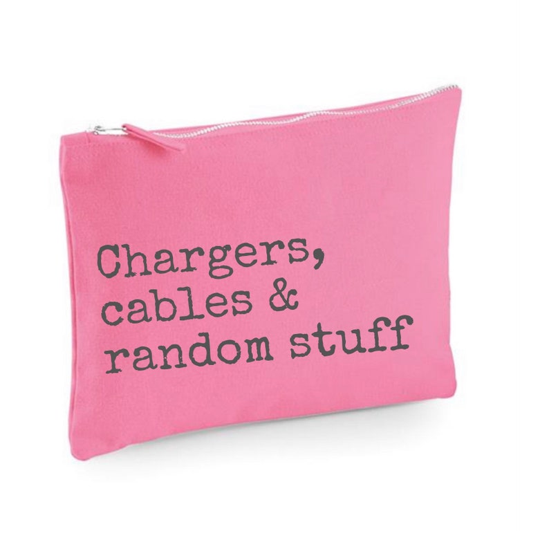 Chargers and Cables Bag Pouch for Cables and Random Stuff Etsy