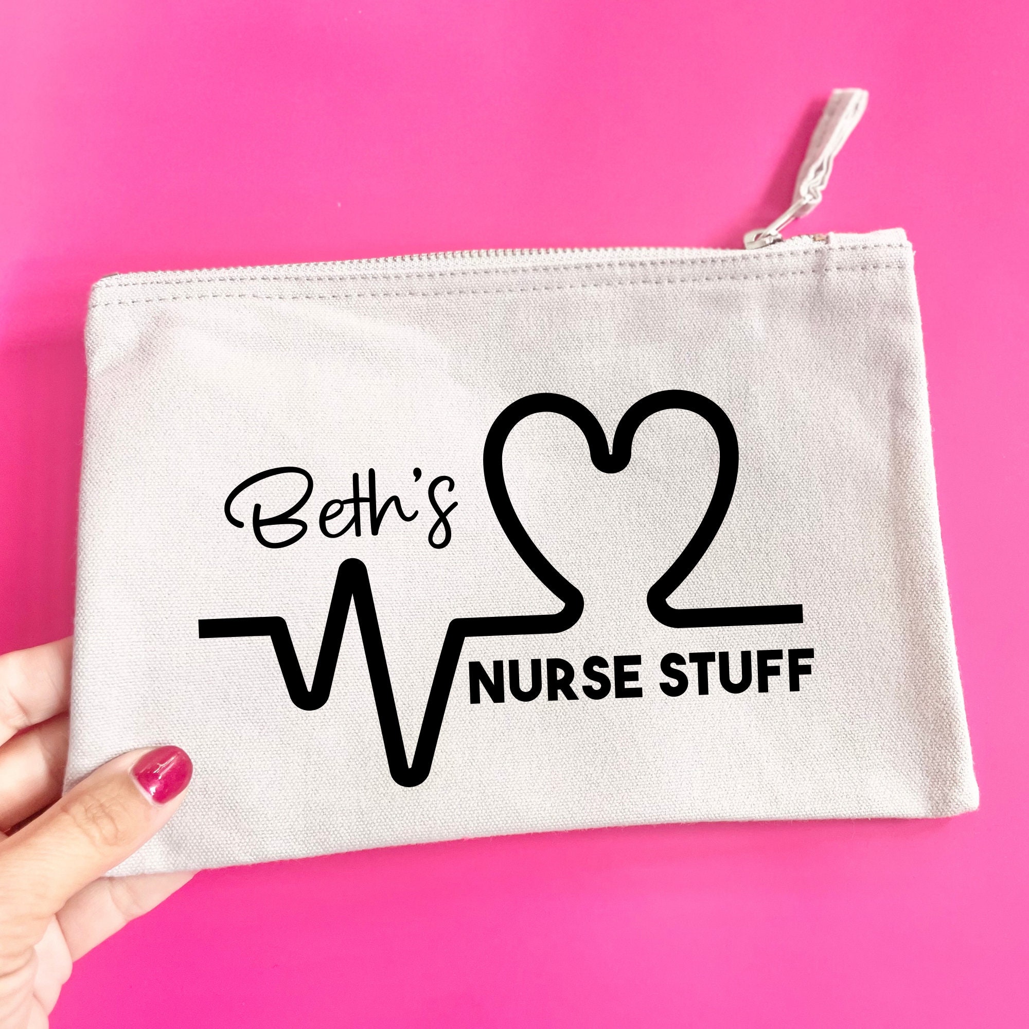 Nurse Stuff Pouch Customised Nurse Pouch Cardiology Nurse 