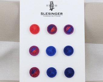 Tarjeta de muestra de diseñador No. 19 - BOTONES VINTAGE DE SLESINGER Victoria 26" (15,5 mm) - Lea la descripción***