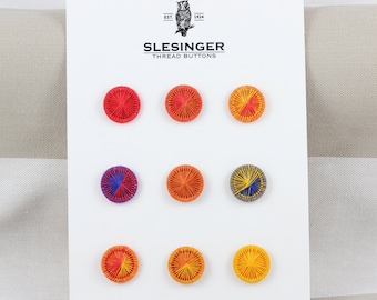 Tarjeta de muestra de diseñador No. 18 - BOTONES VINTAGE DE SLESINGER Victoria 26" (15,5 mm) - Lea la descripción***