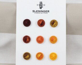 Tarjeta de muestra de diseñador n.º 17 - BOTONES VINTAGE DE SLESINGER Victoria 26 pulg. (15,5 mm) - Lee la descripción***