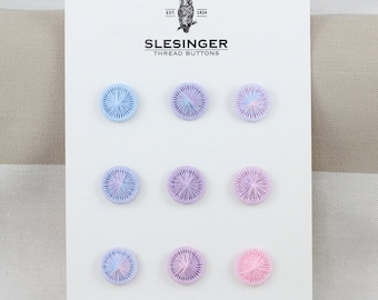Tarjeta de muestra de diseñador No. 08 - BOTONES VINTAGE DE SLESINGER Victoria 26" (15,5 mm) - Lea la descripción***