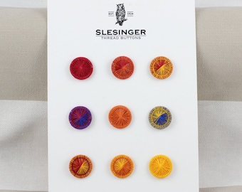 Tarjeta de muestra de diseñador n.º 09 - BOTONES VINTAGE DE SLESINGER Victoria 26 pulg. (15,5 mm) - Lee la descripción***