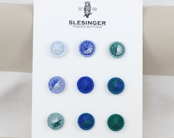 Tarjeta de muestra de diseñador No. 15 - BOTONES VINTAGE DE SLESINGER Victoria 26" (15,5 mm) - Lea la descripción***