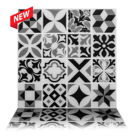 10 Tic Tac Tiles Mosaic Peel and Stick Wall Tile in Como White