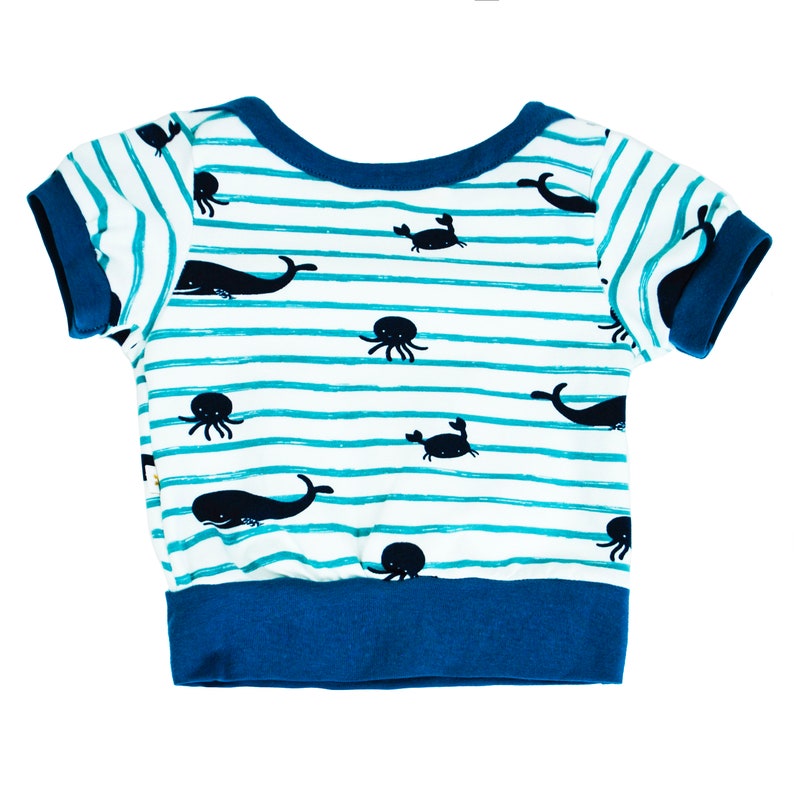 Organic Baby Clothes Boho Baby Clothes Deep ocean baby T-shirt perfect for a Nautical Baby Shower Theme