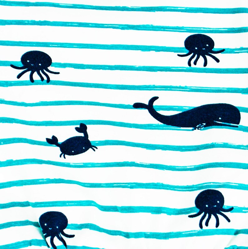 Organic Baby Clothes Boho Baby Clothes Deep ocean baby T-shirt perfect for a Nautical Baby Shower Theme