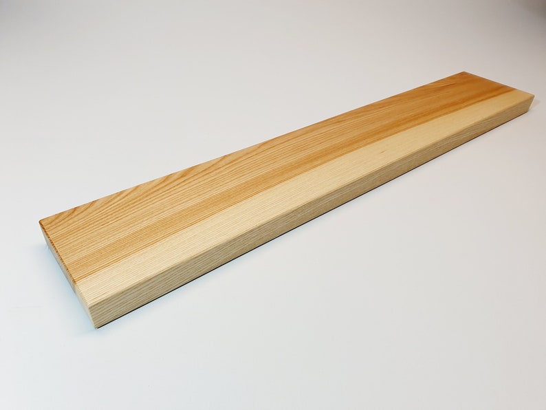 Étagère en bois de frêne massif 14-24 cm de profondeur / 2,8 cm d'épaisseur différentes longueurs étagère murale, étagère murale, étagère flottante / étagère en bois image 3